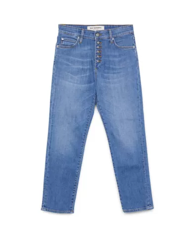 jeans slim bali da donna con logo patch su tasche dietro | ROY ROGER'S