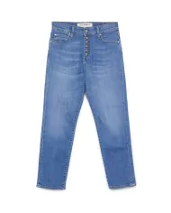 jeans slim bali da donna con logo patch su tasche dietro | ROY ROGER'S