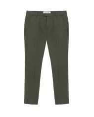 Pantalone uomo army green con gamba dritta effetto piega | ROY ROGER'S