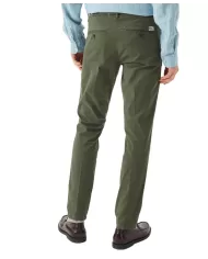 Pantalone uomo army green con gamba dritta effetto piega | ROY ROGER'S