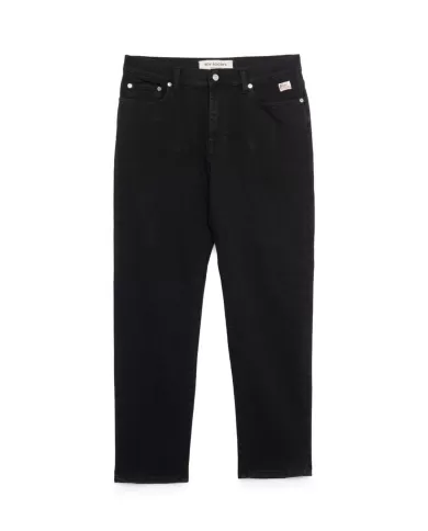 Pantaloni a vita media uomo neri con patch logo su tasca | ROY ROGER'S