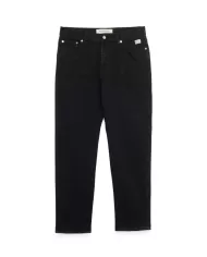 Pantaloni a vita media uomo neri con patch logo su tasca | ROY ROGER'S