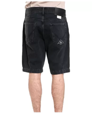 Bermuda uomo black sea con tasche dietro patch logo | ROY ROGER'S