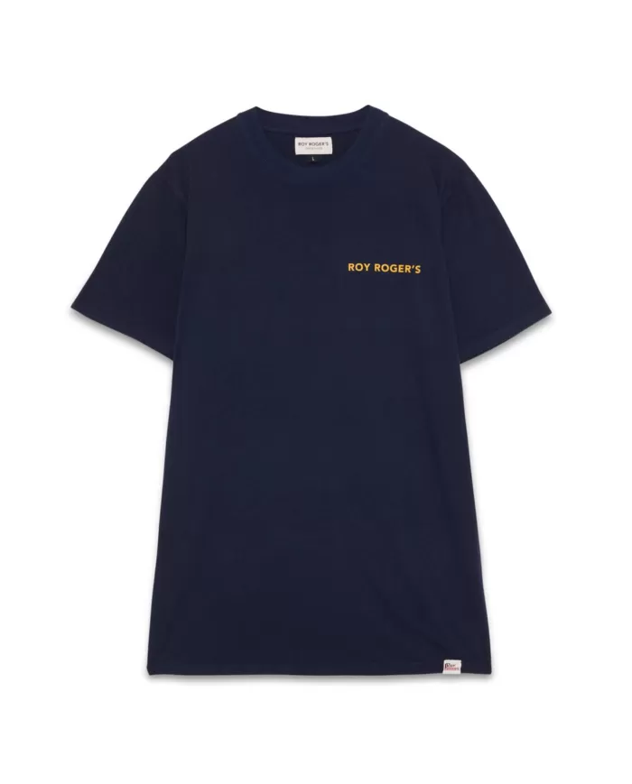 T-shirt uomo blue navy con logo ricamato avanti | ROY ROGER'S T-shirt uomo blue navy con logo ricamato avanti | ROY ROGER'S