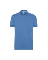 SUN68 Polo Uomo A34113 P-EP cotone con dettaglio small stripes 56 AVIO