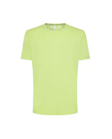 t-shirt lime da uomo con logo ricamato avanti | SUN68