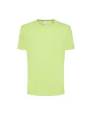 t-shirt lime da uomo con logo ricamato avanti | SUN68