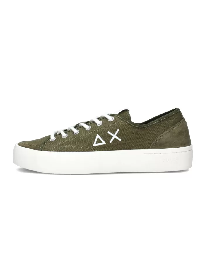 sneakers skater militare da uomo con dettagli scamosciati | SUN68 sneakers skater militare da uomo con dettagli scamosciati | SUN68