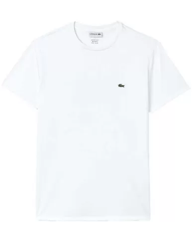T-shirt Uomo bianca in cotone basicaTH6709|LACOSTE