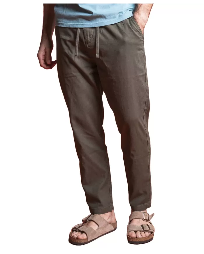 pantaloni verde militare da uomo con coulisse interna | IMPURE pantaloni verde militare da uomo con coulisse interna | IMPURE