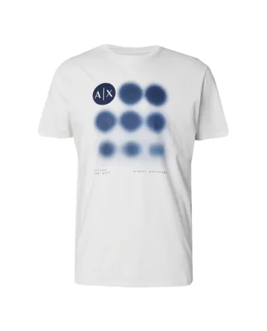 t-shirt off white da uomo con stampa logata | ARMANI EXCHANGE