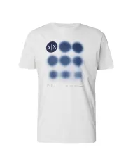 t-shirt off white da uomo con stampa logata | ARMANI EXCHANGE
