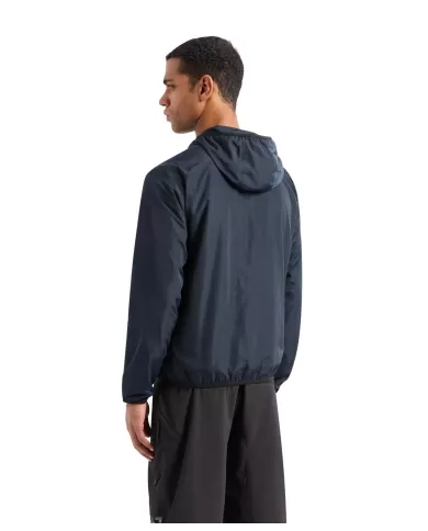 giubbino night blue waterproof con cappuccio da uomo con logo | EA7