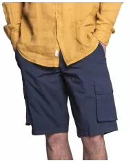 bermuda cargo navy da uomo con tasconi laterali | IMPURE