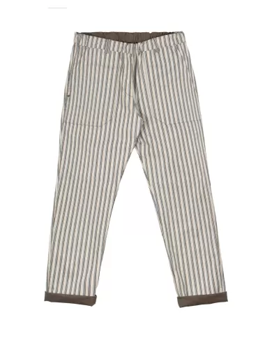 pantalone reversibile uomo in tinta unita o con fantasia a righe | BOB pantalone reversibile uomo in tinta unita o con fantasia a righe | BOB