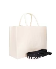 borsa shopping off white da donna con LOGO PRESSATO | ARMANI EXCHANGE