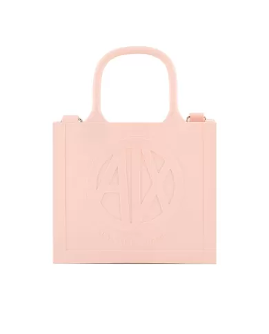borsa shopping rosa da donna con LOGO PRESSATO | ARMANI EXCHANGE