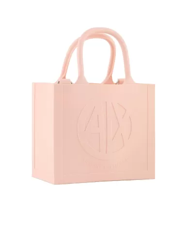 borsa shopping rosa da donna con LOGO PRESSATO | ARMANI EXCHANGE