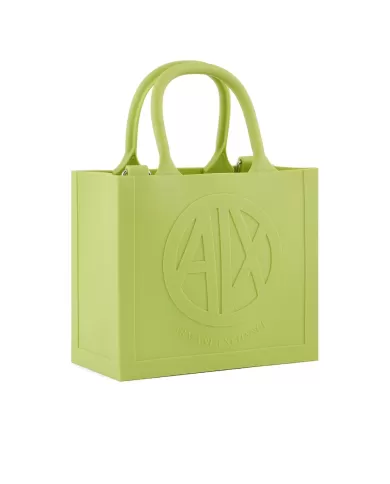 borsa shopping agave da donna con LOGO PRESSATO | ARMANI EXCHANGE