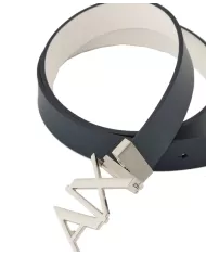 cinta REVERSIBILE navy e bianca da uomo | ARMANI EXCHANGE