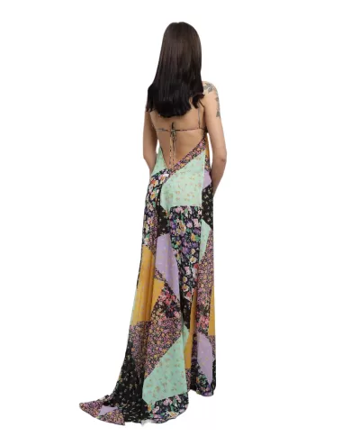 abito lungo da donna con fantasia floreale | ME FUI abito lungo da donna con fantasia floreale | ME FUI