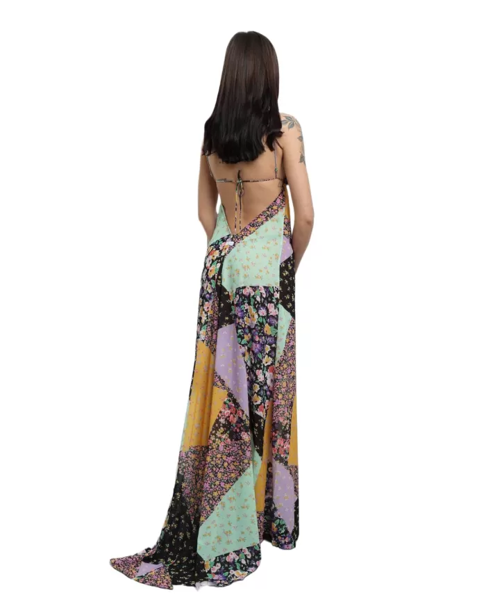 abito lungo da donna con fantasia floreale | ME FUI abito lungo da donna con fantasia floreale | ME FUI