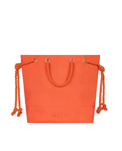 borsa mare arancio da donna con dettagli floreali e logo | ME FUI borsa mare arancio da donna con dettagli floreali e logo | ME FUI