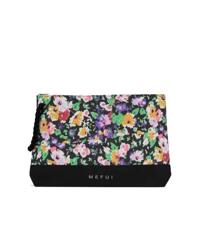 pochette da donna con fantasia floreale logata in basso | ME FUI