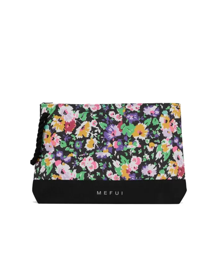 pochette da donna con fantasia floreale logata in basso | ME FUI