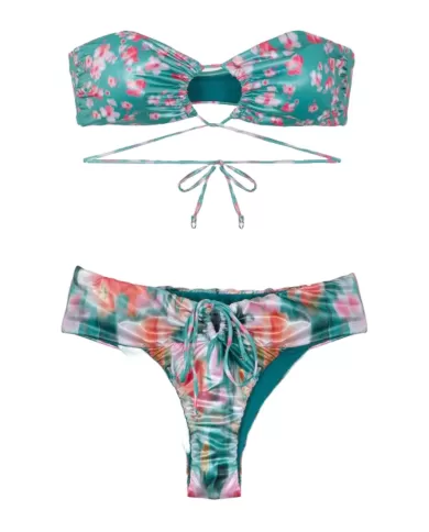 bikini da donna con COULISSE e FANTASIA GLITCH ACQUA | ME FUI bikini da donna con COULISSE e FANTASIA GLITCH ACQUA | ME FUI