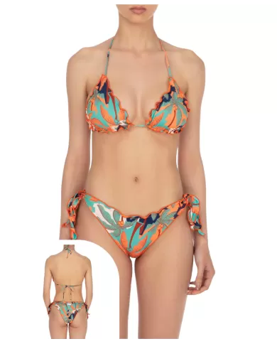 bikini da donna con FANTASIA EXOTICA arricciata sui bordi | ME FUI bikini da donna con FANTASIA EXOTICA arricciata sui bordi | ME FUI