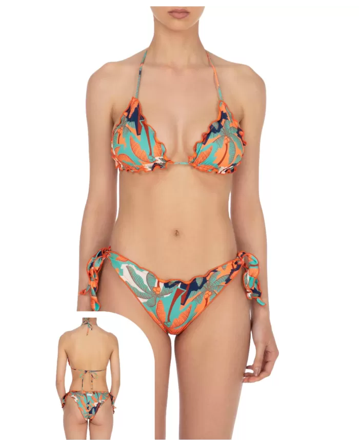 bikini da donna con FANTASIA EXOTICA arricciata sui bordi | ME FUI bikini da donna con FANTASIA EXOTICA arricciata sui bordi | ME FUI