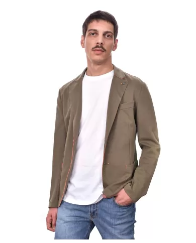 giacca blazer militare da uomo con pendaglio logato | BOB giacca blazer militare da uomo con pendaglio logato | BOB