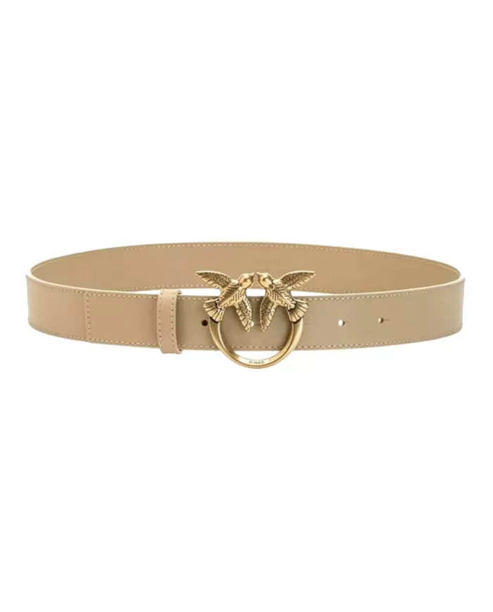cintura beige da donna di altezza 3cm e fibbia LOVE BIRDS | PINKO cintura beige da donna di altezza 3cm e fibbia LOVE BIRDS | PINKO