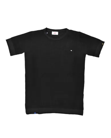 maglia nera da uomo con taschino a DETTAGLI RICAMATI | BOB maglia nera da uomo con taschino a DETTAGLI RICAMATI | BOB