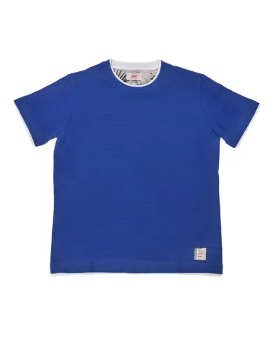 t-shirt royal da uomo con GIROCOLLO tondo a COSTINE | BOB t-shirt royal da uomo con GIROCOLLO tondo a COSTINE | BOB