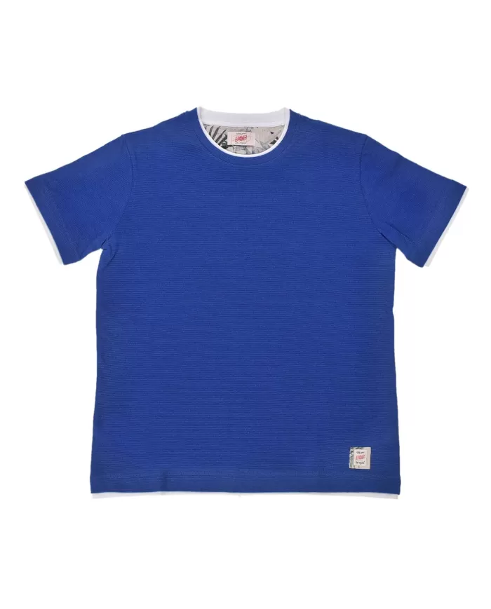 t-shirt royal da uomo con GIROCOLLO tondo a COSTINE | BOB