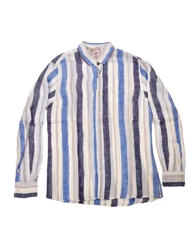 camicia con MOTIVO RIGATO celeste e blu da uomo | BOB camicia con MOTIVO RIGATO celeste e blu da uomo | BOB