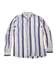 camicia con MOTIVO RIGATO celeste e blu da uomo | BOB