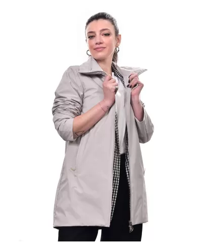 giubbino PARKA sabbia da donna con LOGO PATCH | PEOPLE OF SHIBUYA giubbino PARKA sabbia da donna con LOGO PATCH | PEOPLE OF SHIBUYA