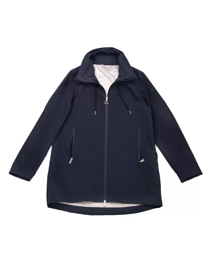 giubbino PARKA navy blue da donna con LOGO PATCH | PEOPLE OF SHIBUYA giubbino PARKA navy blue da donna con LOGO PATCH | PEOPLE OF SHIBUYA