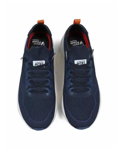 sneaker comfort RICICLATO marino da uomo | WALK IN PITAS