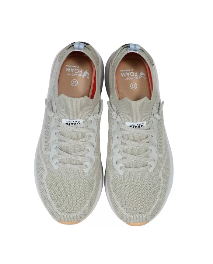 sneaker comfort RICICLATO beige da donna | WALK IN PITAS