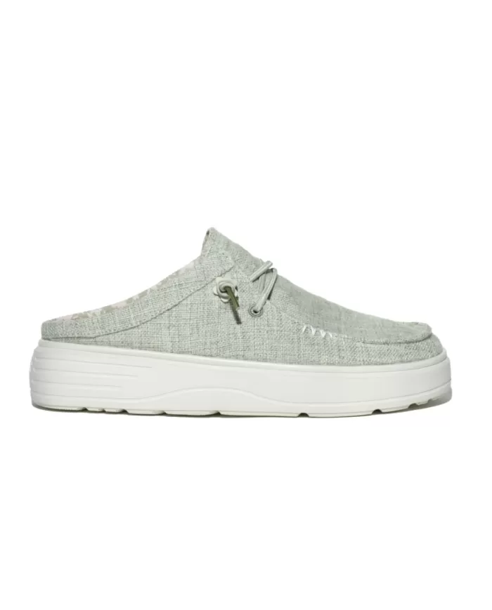 sabot verde da donna con DETTAGLIO RICAMATO | WALK IN PITAS sabot verde da donna con DETTAGLIO RICAMATO | WALK IN PITAS
