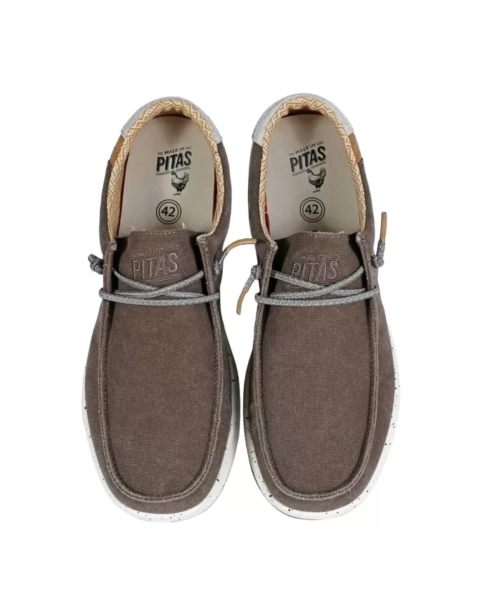 mocassino taupe da uomo con MOTIVO RICAMATO | WALK IN PITAS mocassino taupe da uomo con MOTIVO RICAMATO | WALK IN PITAS
