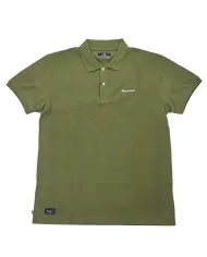 polo verde militare da uomo con logata sul petto | AQUASCUTUM