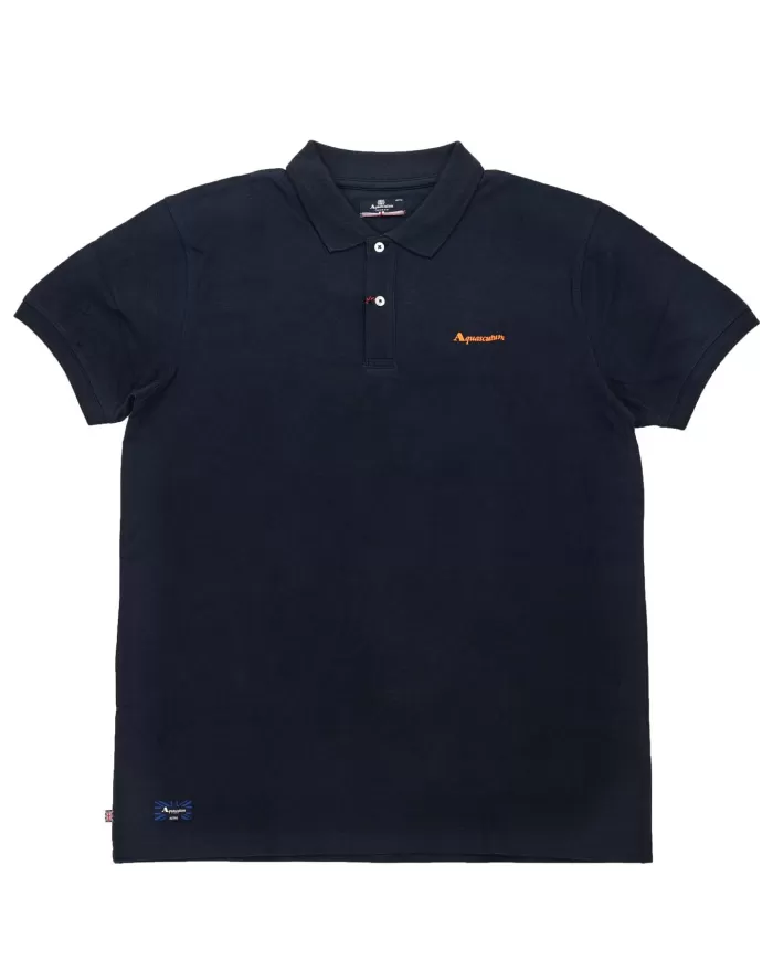 polo navy da uomo con logata sul petto | AQUASCUTUM polo navy da uomo con logata sul petto | AQUASCUTUM