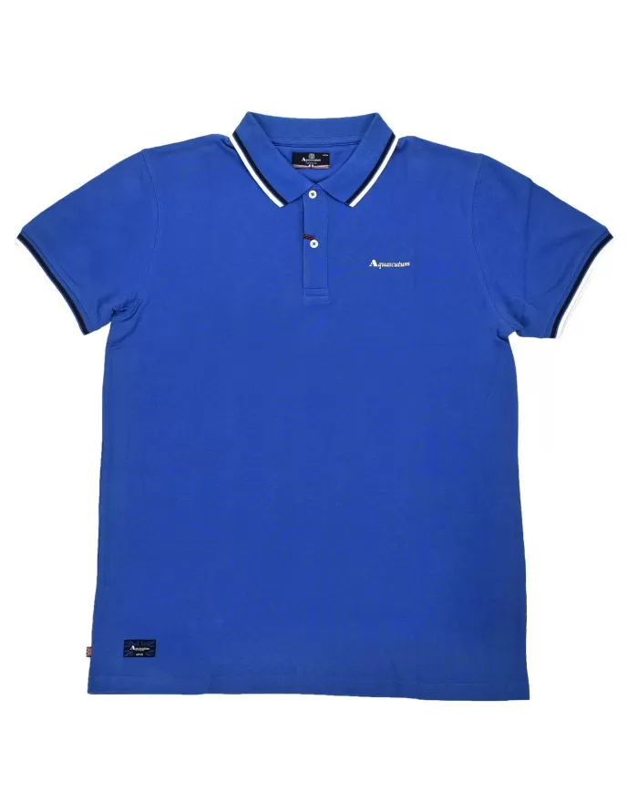 polo royal da uomo con dettagli stripes e logo | AQUASCUTUM polo royal da uomo con dettagli stripes e logo | AQUASCUTUM
