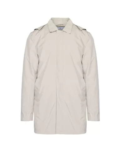 trench impermeabile beige uomo con fantasia su capuccio | AQUASCUTUM