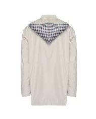 trench impermeabile beige uomo con fantasia su capuccio | AQUASCUTUM trench impermeabile beige uomo con fantasia su capuccio | AQUASCUTUM